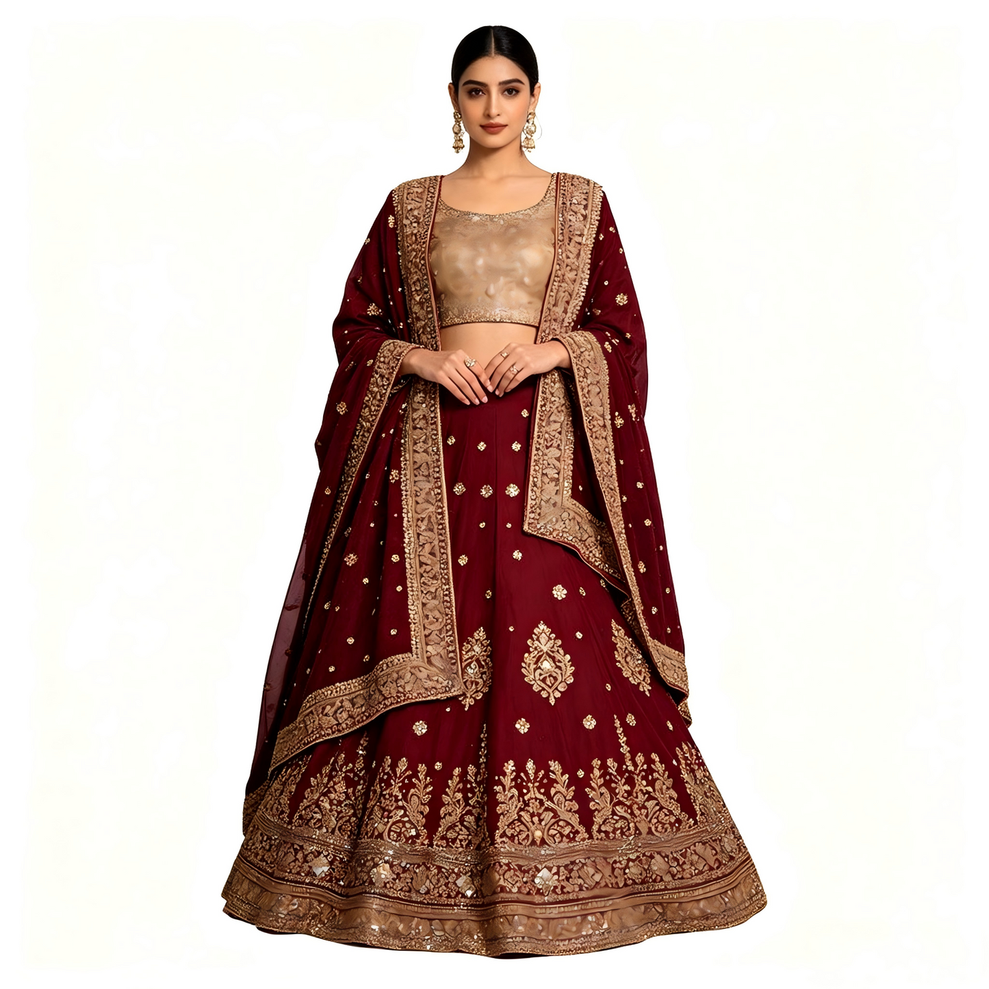 Designer Wedding Reception Lehenga Choli Heavy Embroidery Indian Party Women Dress Set