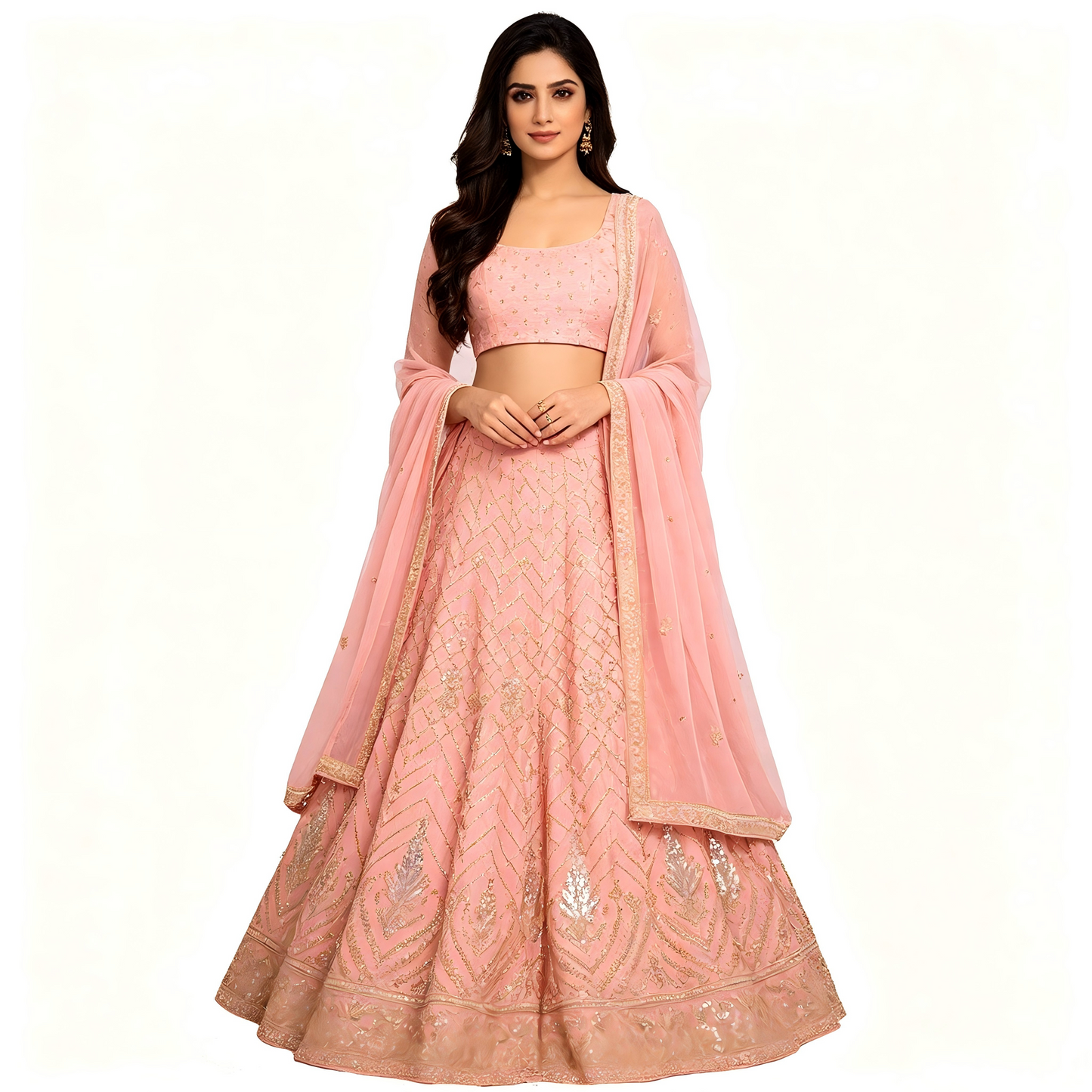 Floor Length Anarkali Gown Heavy Lace Work Indian Wedding Guest Women Ethnic Outfit