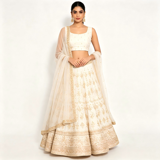 Organza Floral Printed Saree Light Weight Festive Party Indian Women Saree With Blouse